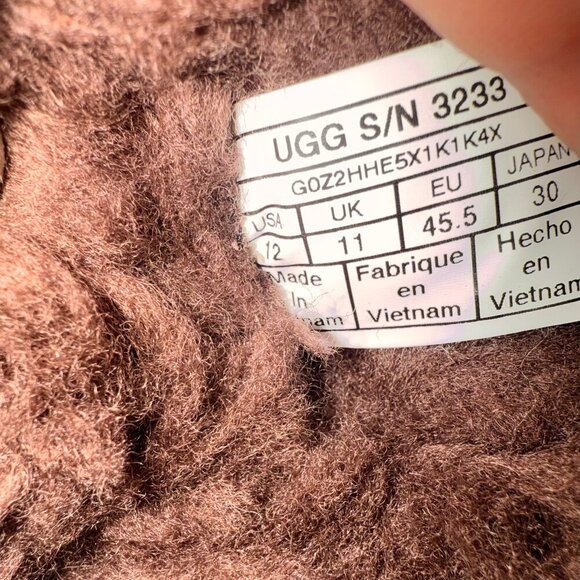 UGG Men's Brown Ascot Corduroy II Moccasin Slipper Size 12 - Picture 12 of 12